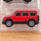 Detalle del SUV rojo del set de 5 vehículos die-cast; colección surtida de ejemplo — Vendalia