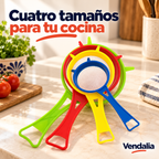 Set de cuatro coladores de distintos tamaños · portada Vendalia