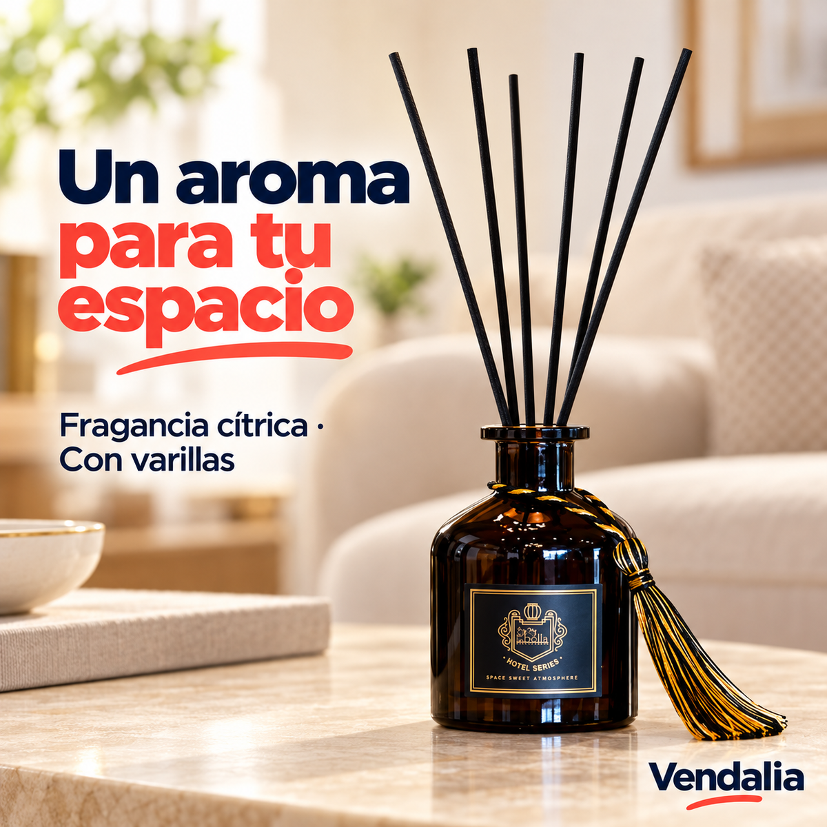 Aromatizante de cítricos con varillas — portada Vendalia