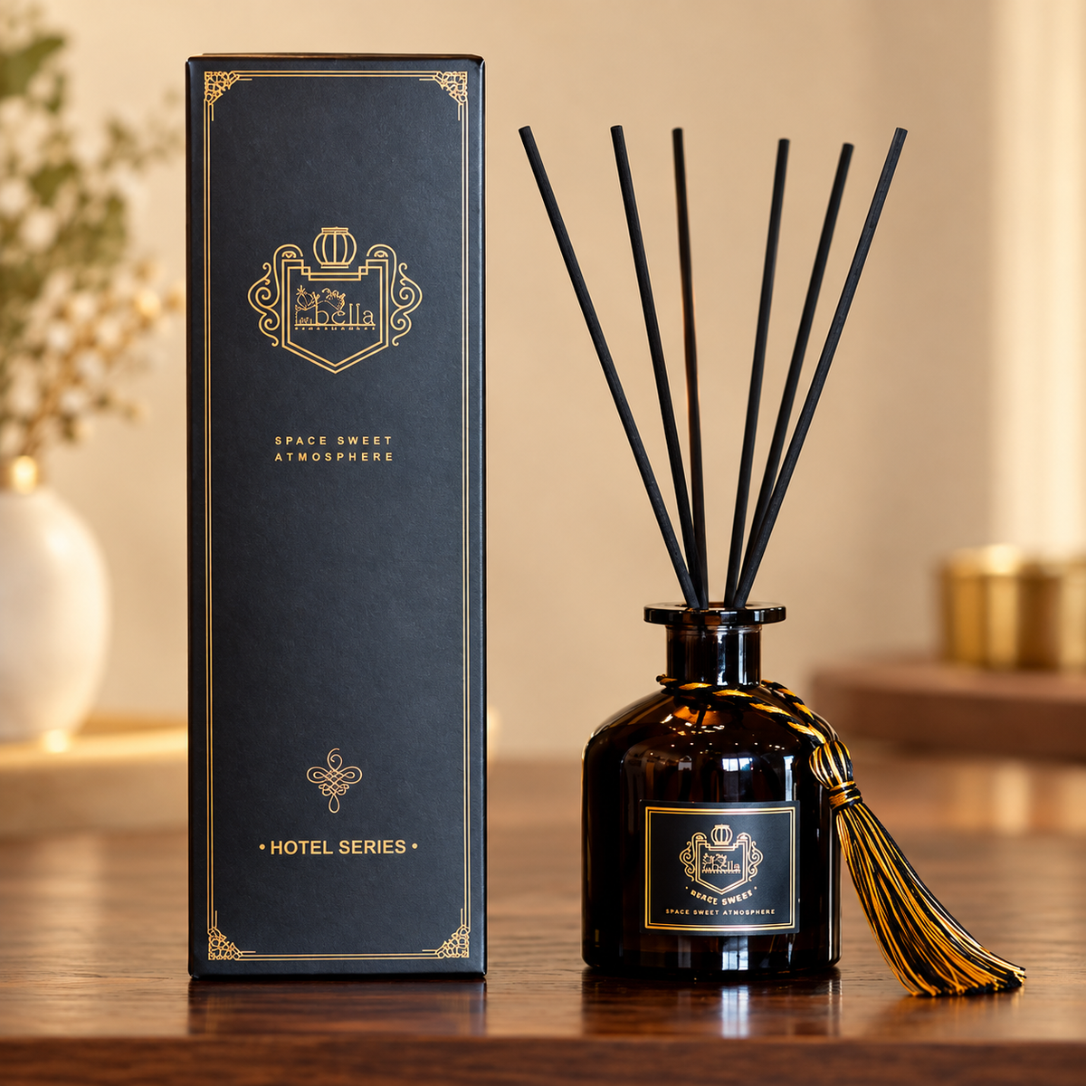 Aromatizante cítrico con su empaque