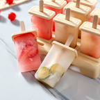 Molde beige de nueve paletas. Detalle de uso.