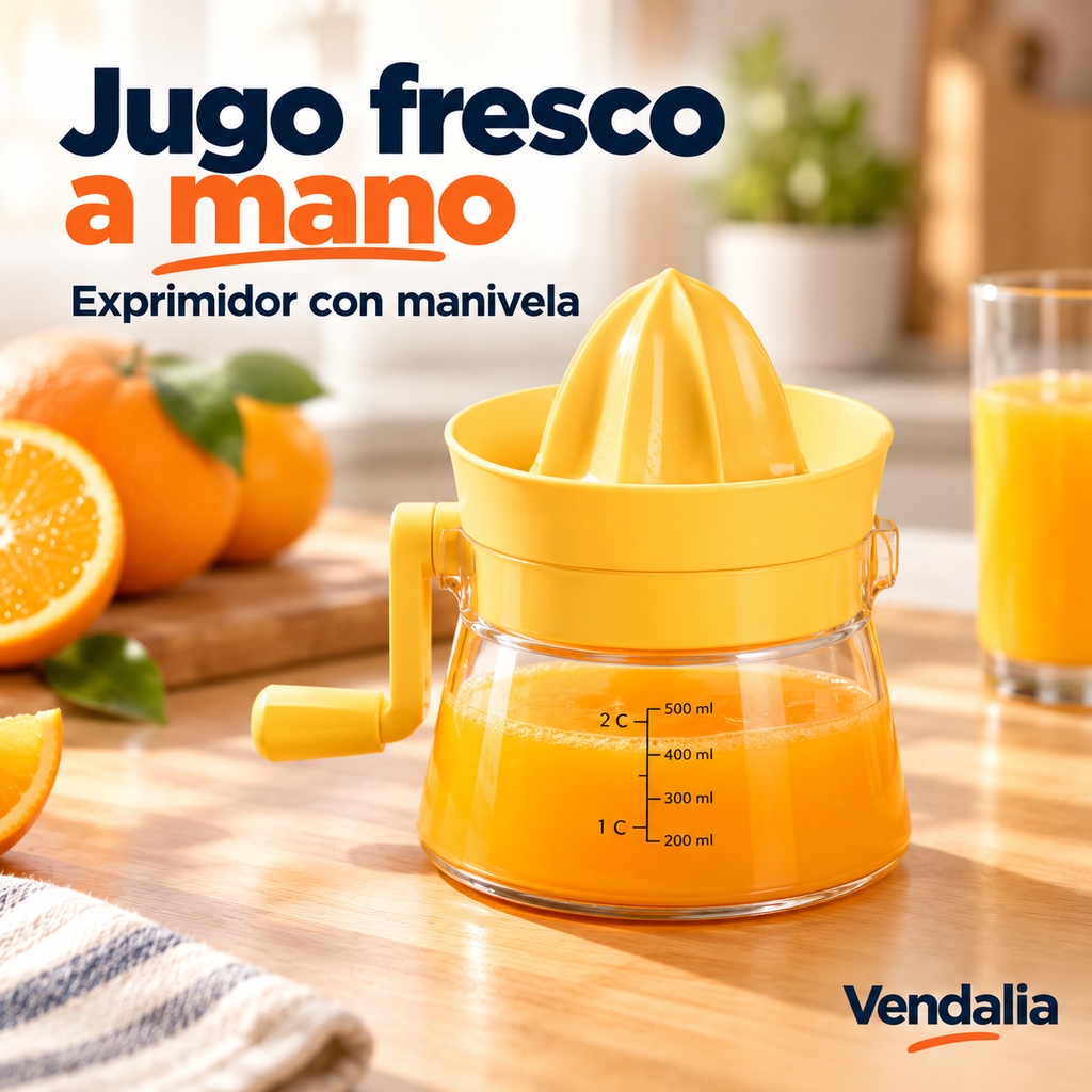 Exprimidor Manual de Cítricos con Manivela — portada Vendalia.