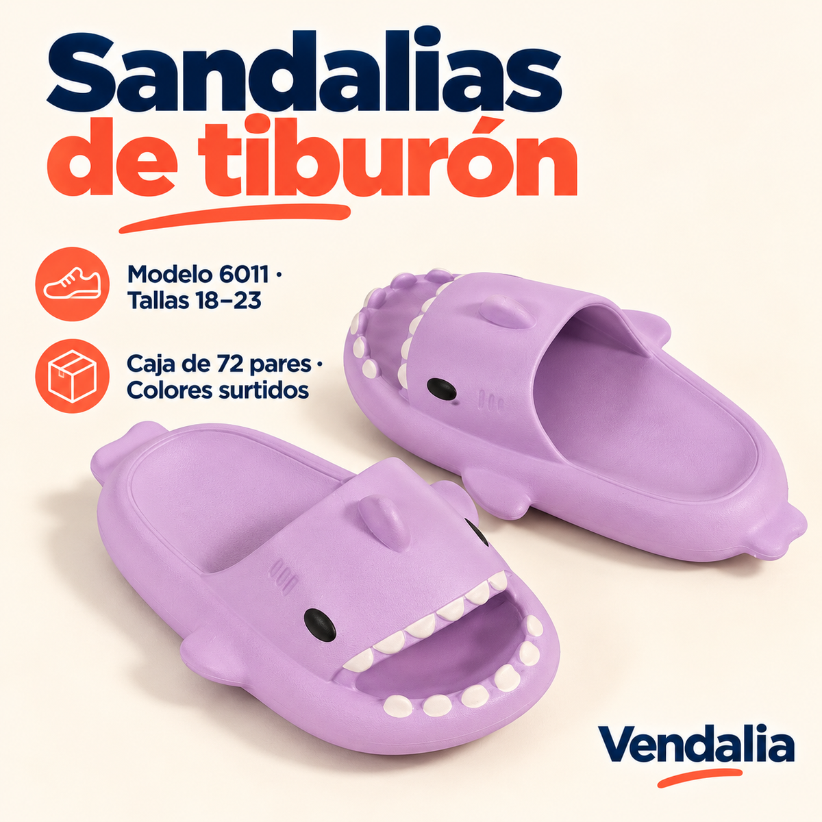 Sandalias de tiburón · presentación Vendalia · SKU 53815