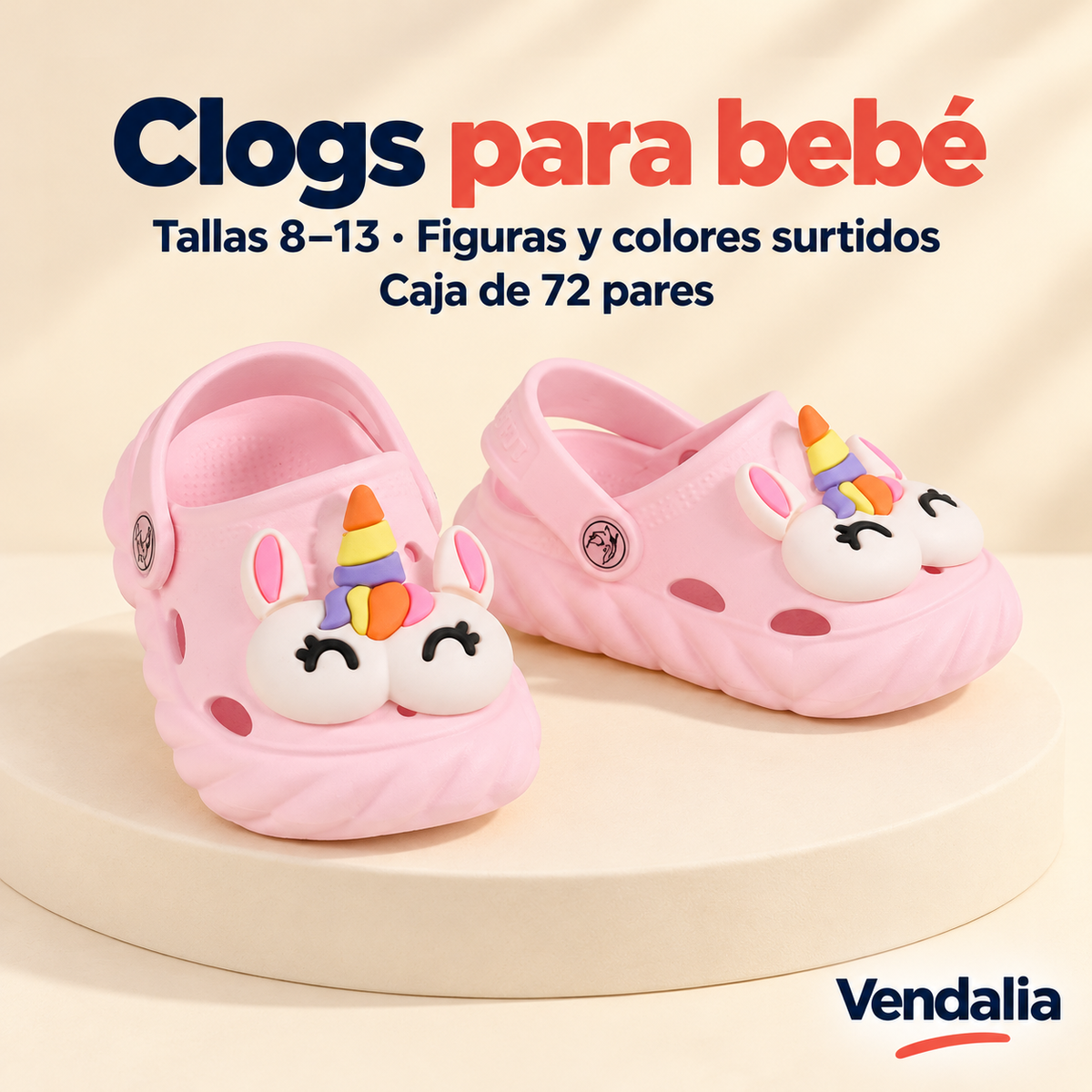 Clogs para bebé · presentación Vendalia · SKU 53834