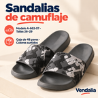 Sandalias de camuflaje · presentación Vendalia · SKU 53851