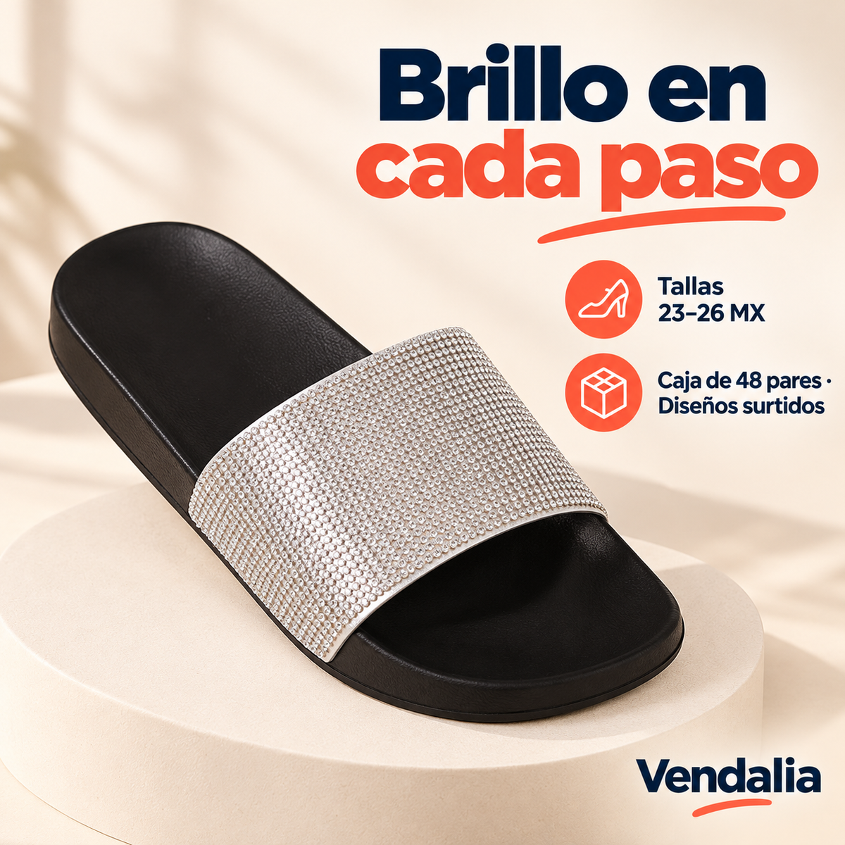 Brillo en cada paso · presentación Vendalia · SKU 53861
