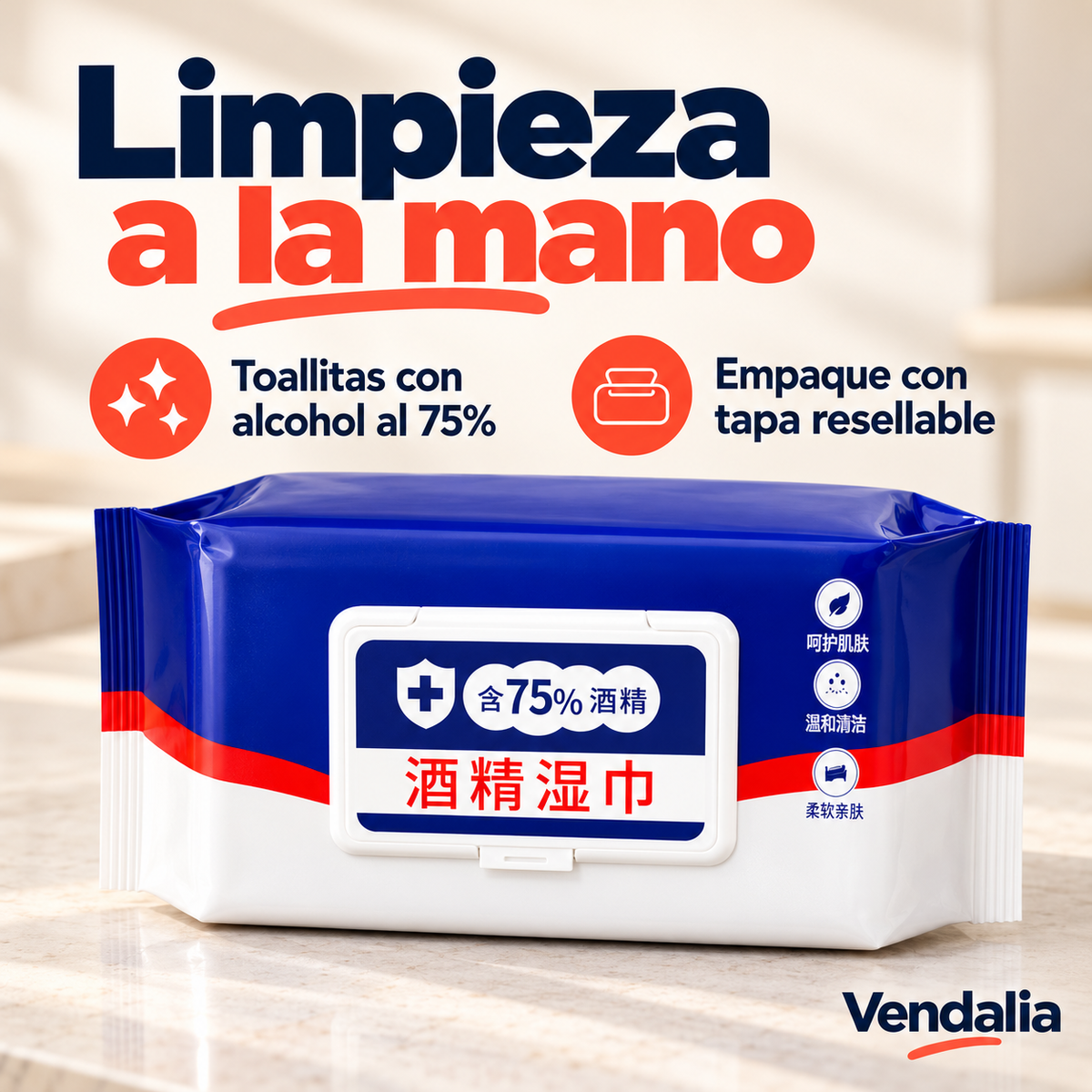 Limpieza a la mano · presentación Vendalia · SKU 53888