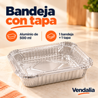 Bandeja con tapa · presentación Vendalia · SKU 54020