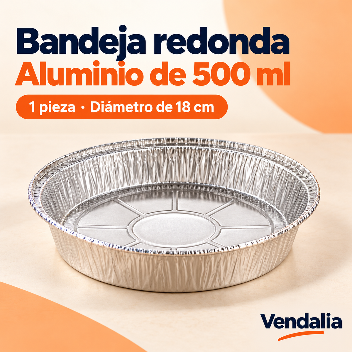 Bandeja redonda · presentación Vendalia · SKU 54022