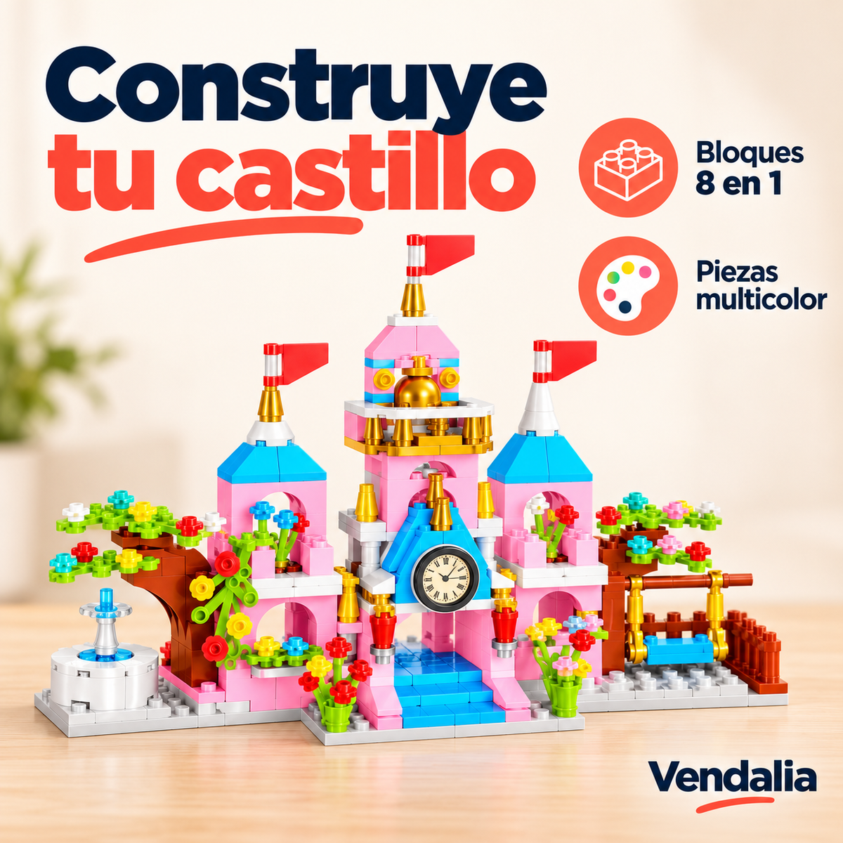 Construye tu castillo · presentación Vendalia · SKU 54032