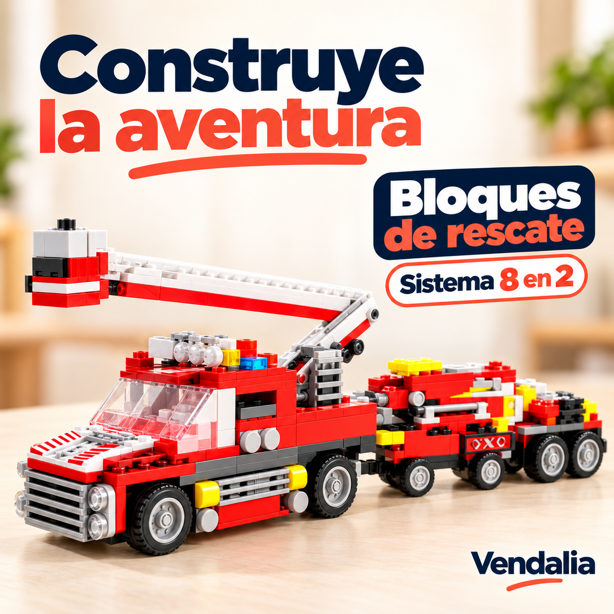 Construye la aventura · presentación Vendalia · SKU 54033