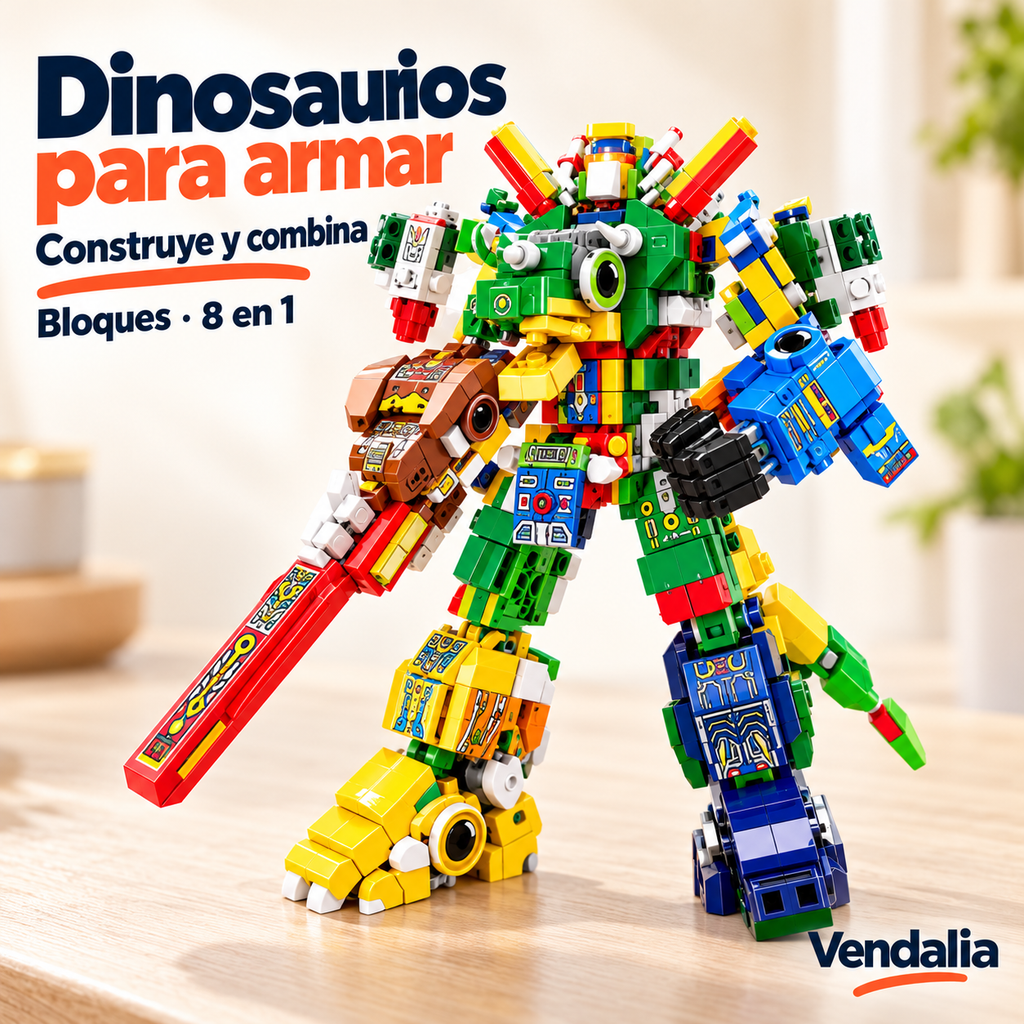 Dinosaurios para armar · presentación Vendalia · SKU 54034