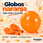 Globos naranja · presentación Vendalia · SKU 54035