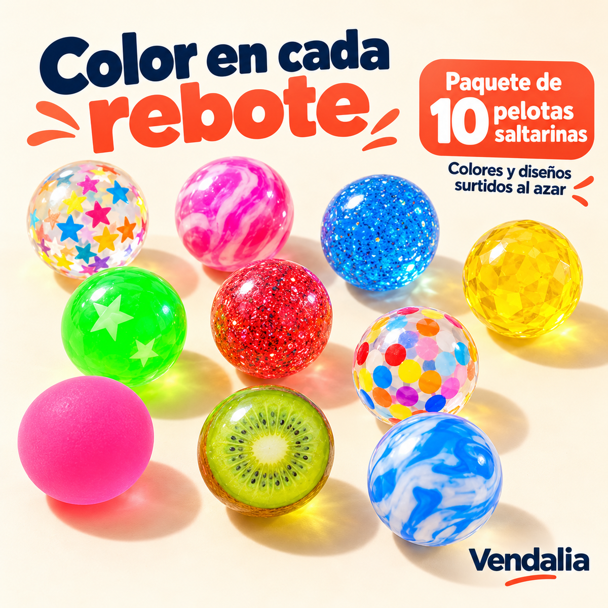Color en cada rebote · presentación Vendalia · SKU 54037