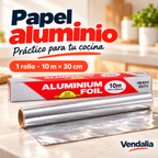 Papel aluminio · presentación Vendalia · SKU 54063