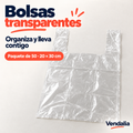 Bolsas transparentes · presentación Vendalia · SKU 54083