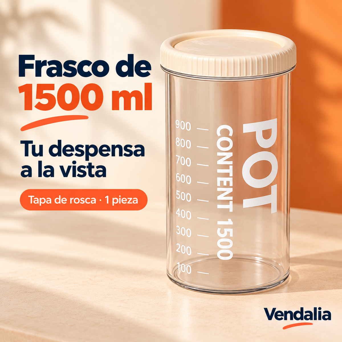 Frasco de 1500 ml · presentación Vendalia · SKU 54107