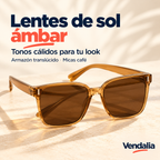 Lentes de sol ámbar · presentación Vendalia · SKU 54119