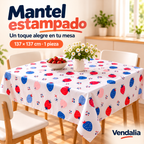 Mantel estampado · presentación Vendalia · SKU 54176