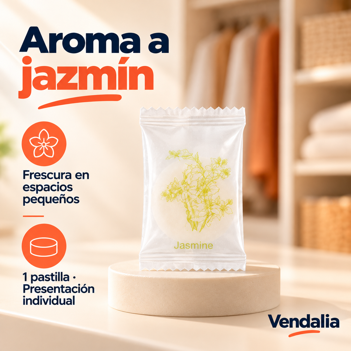 Aroma a jazmín · presentación Vendalia · SKU 54186
