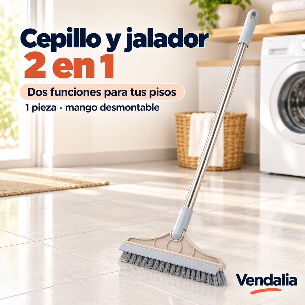 Cepillo y jalador 2 en 1 · presentación Vendalia · SKU 54211