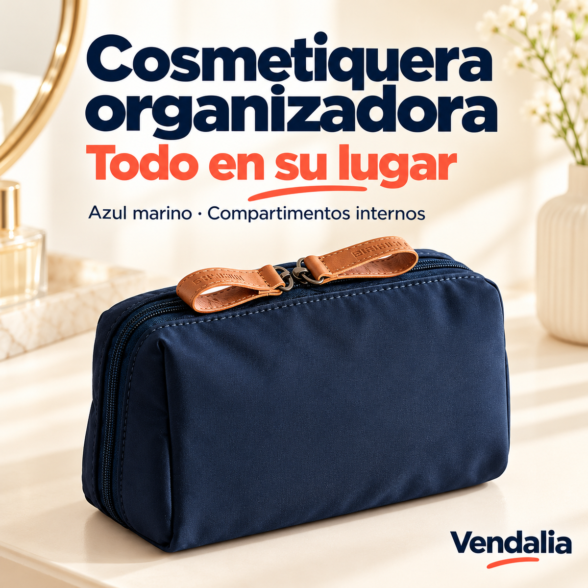 Cosmetiquera organizadora · presentación Vendalia · SKU 54258