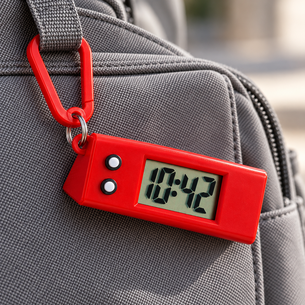 Reloj digital portátil · vista de detalle · SKU 54277