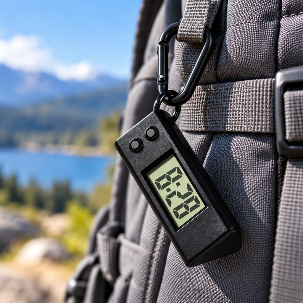 Reloj digital portátil · vista de detalle · SKU 54278