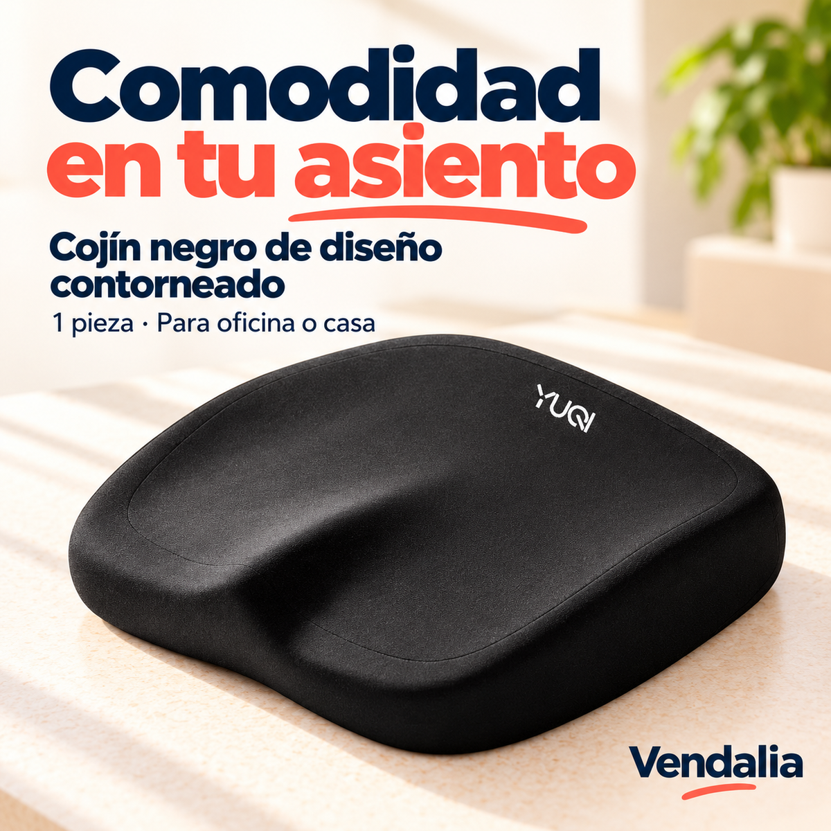 Comodidad en tu asiento · presentación Vendalia · SKU 54291
