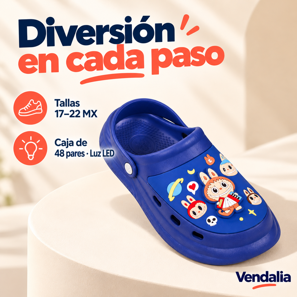 Diversión en cada paso · presentación Vendalia · SKU 54312