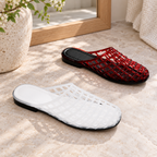 Sandalia Jelly Shoes Fernanda Mule Caja 18 Pares · Caja de 18 pares en ambiente de hogar — Vendalia
