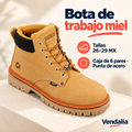 Bota de trabajo miel · presentación Vendalia · SKU 54395
