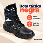 Bota táctica negra · presentación Vendalia · SKU 54401