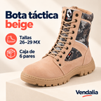 Bota táctica beige · presentación Vendalia · SKU 54403