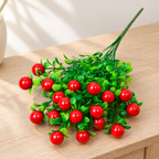 Ramillete decorativo con frutos artificiales · 32 cm — Rojo — SKU 38869