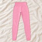 Leggings Rosas para Mujer de Cintura Alta MOD 7005 en ambiente de hogar — Vendalia
