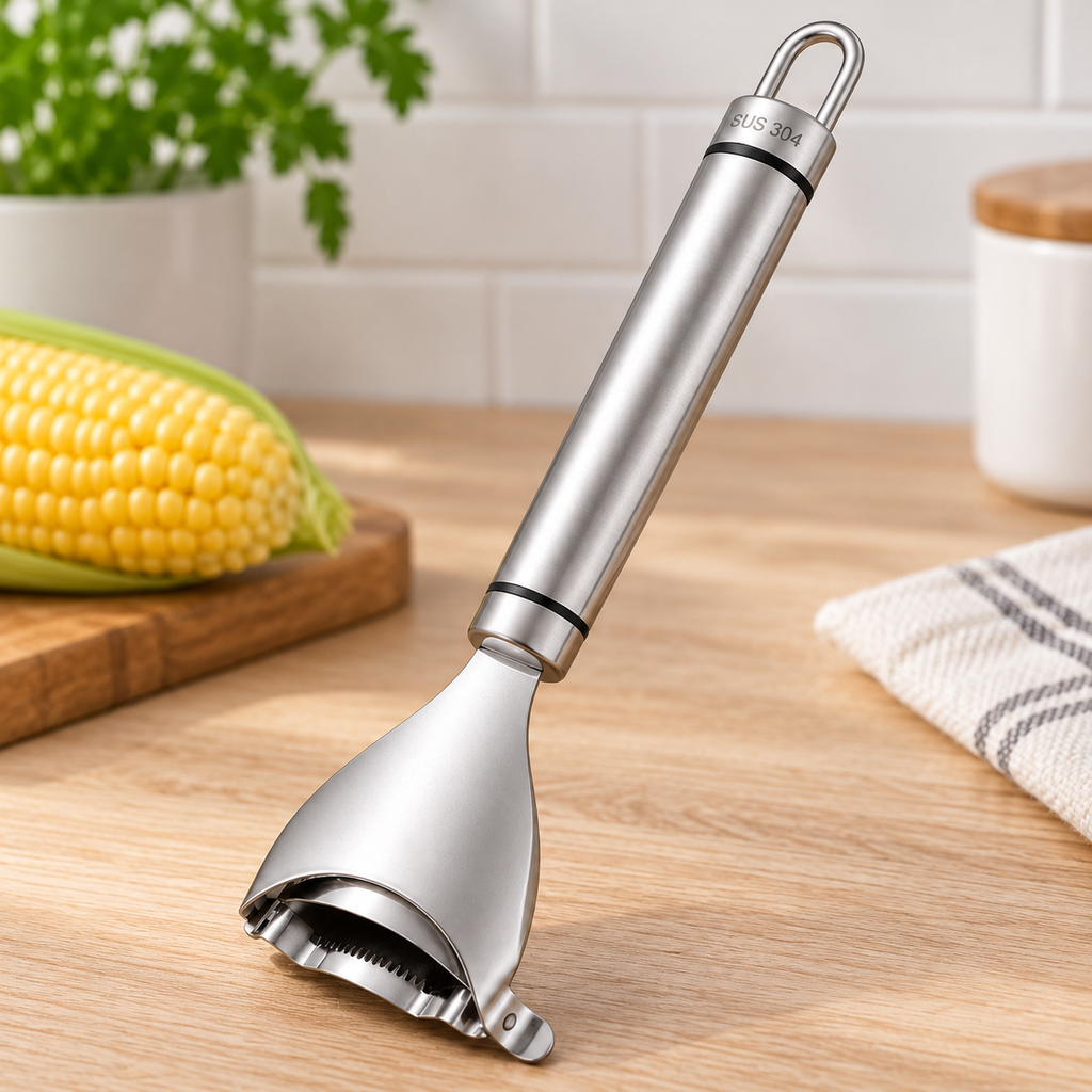 Desgranador Manual de Elote de Acero Inoxidable en ambiente de hogar — Vendalia