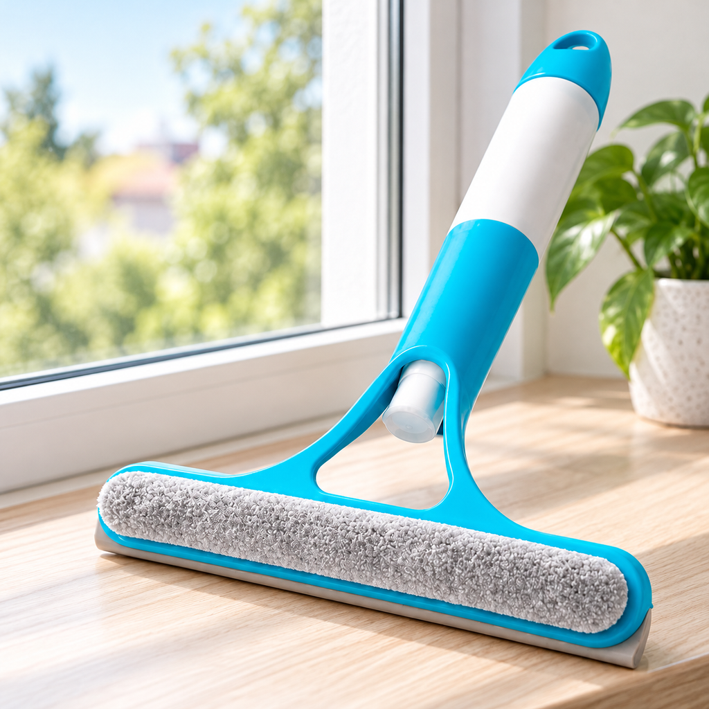 Limpiavidrios con Spray Rociador en ambiente de hogar — Vendalia. La fotografía muestra un ejemplo de diseño. Se vende una pieza; el diseño se surte según disponibilidad.