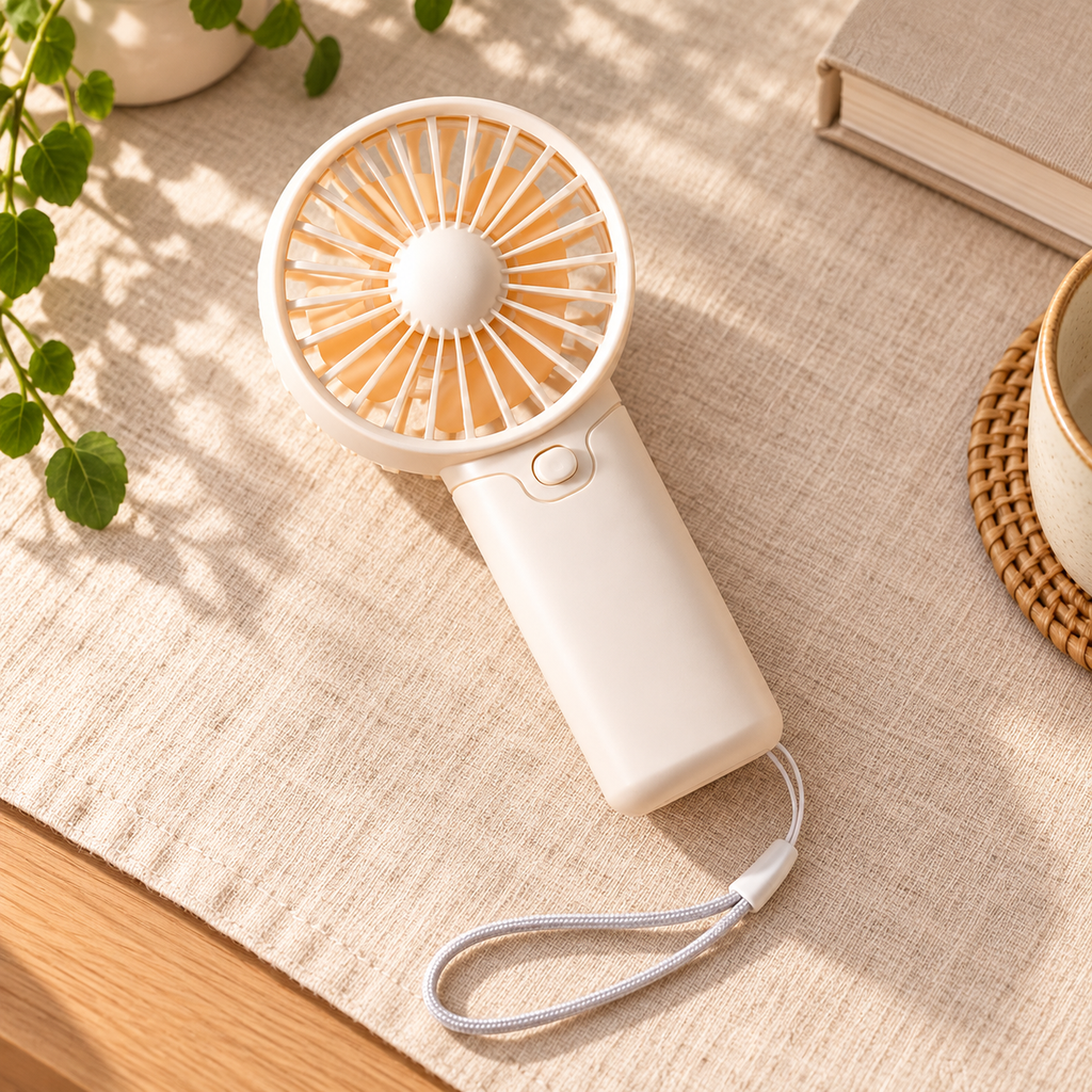 Ventilador Portátil de Mano · fotografía ambientada de Vendalia · SKU 47446