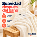 Toalla marfil con capucha de osito — portada Vendalia
