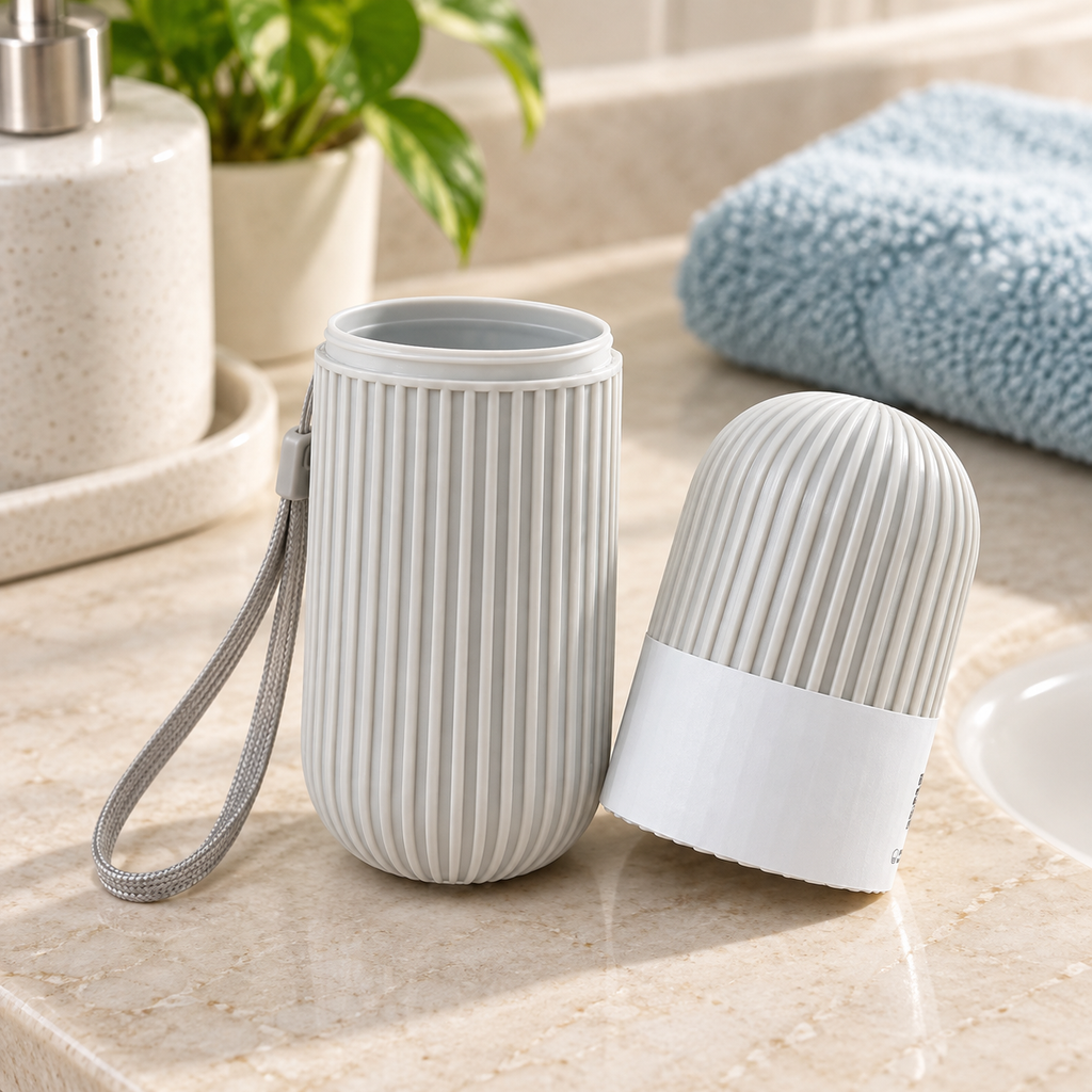 Estuche de Viaje para Cepillo y Pasta Dental en ambiente de hogar — Vendalia