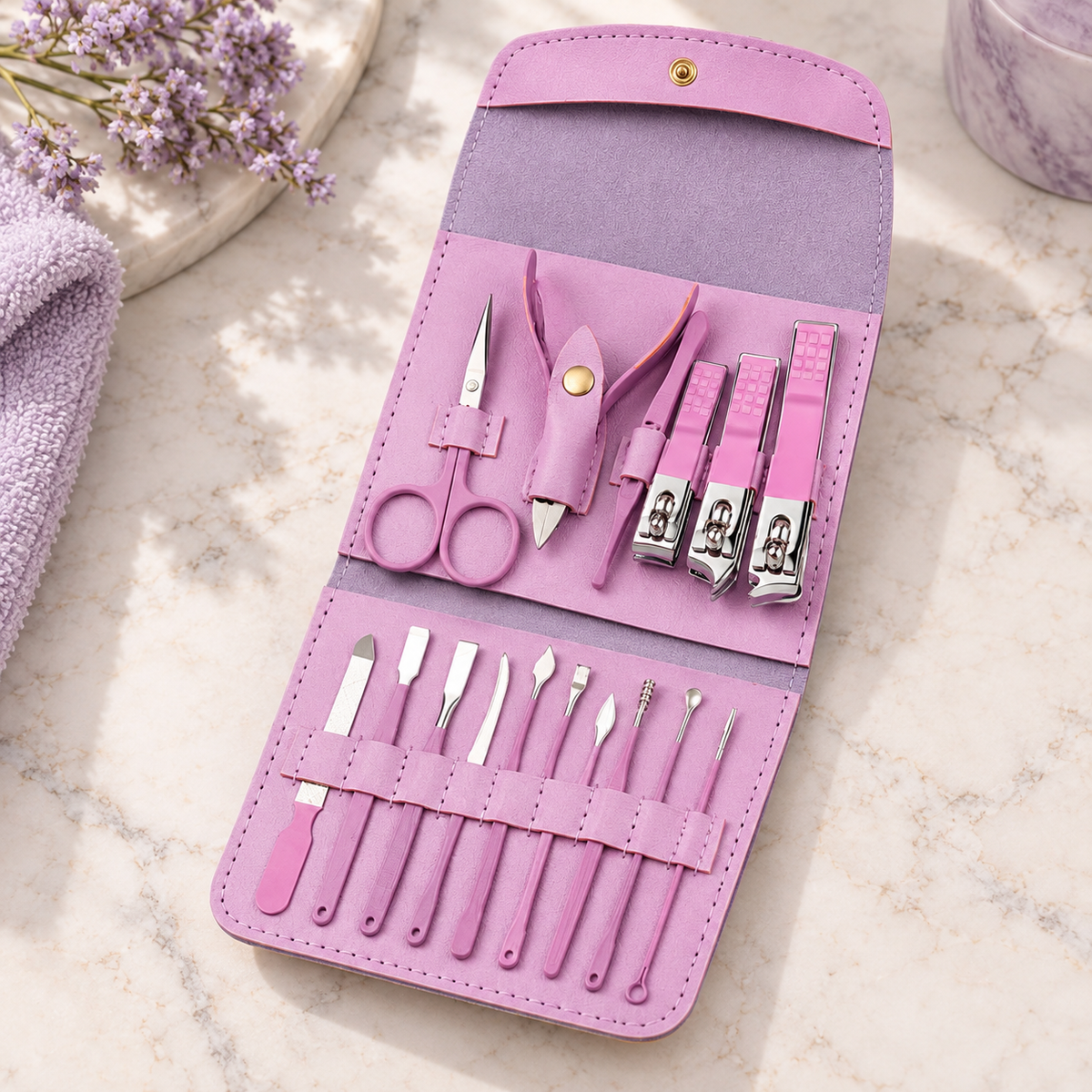 Set Profesional de Manicura y Pedicura en ambiente de hogar — Vendalia