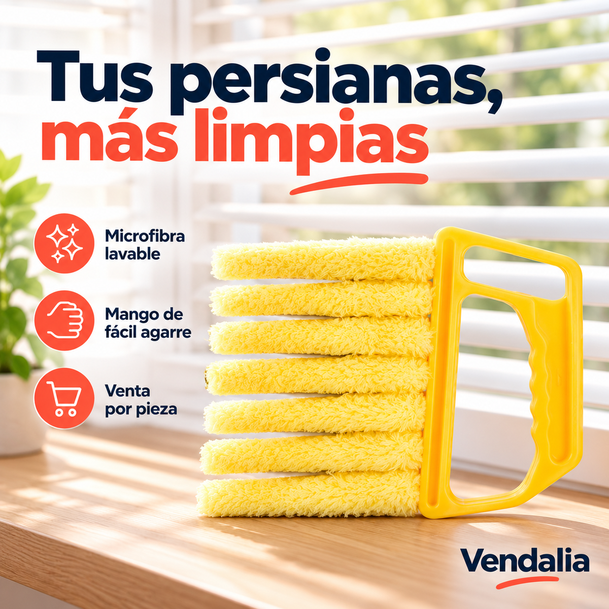 Limpiador de polvo de ventana — portada Vendalia
