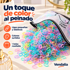 Bolsa de ligas pequeñas de colores pastel · Vendalia