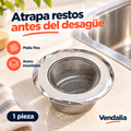 Colador de fregadero de acero inoxidable — presentación Vendalia