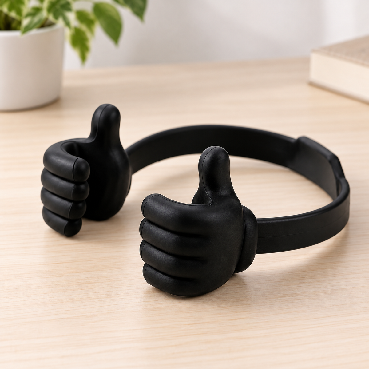 Soporte Ajustable para Celular negro · fotografía ambientada de Vendalia · SKU 47647