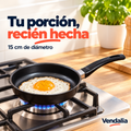 Sartén negro de 15 cm para porciones pequeñas · portada Vendalia