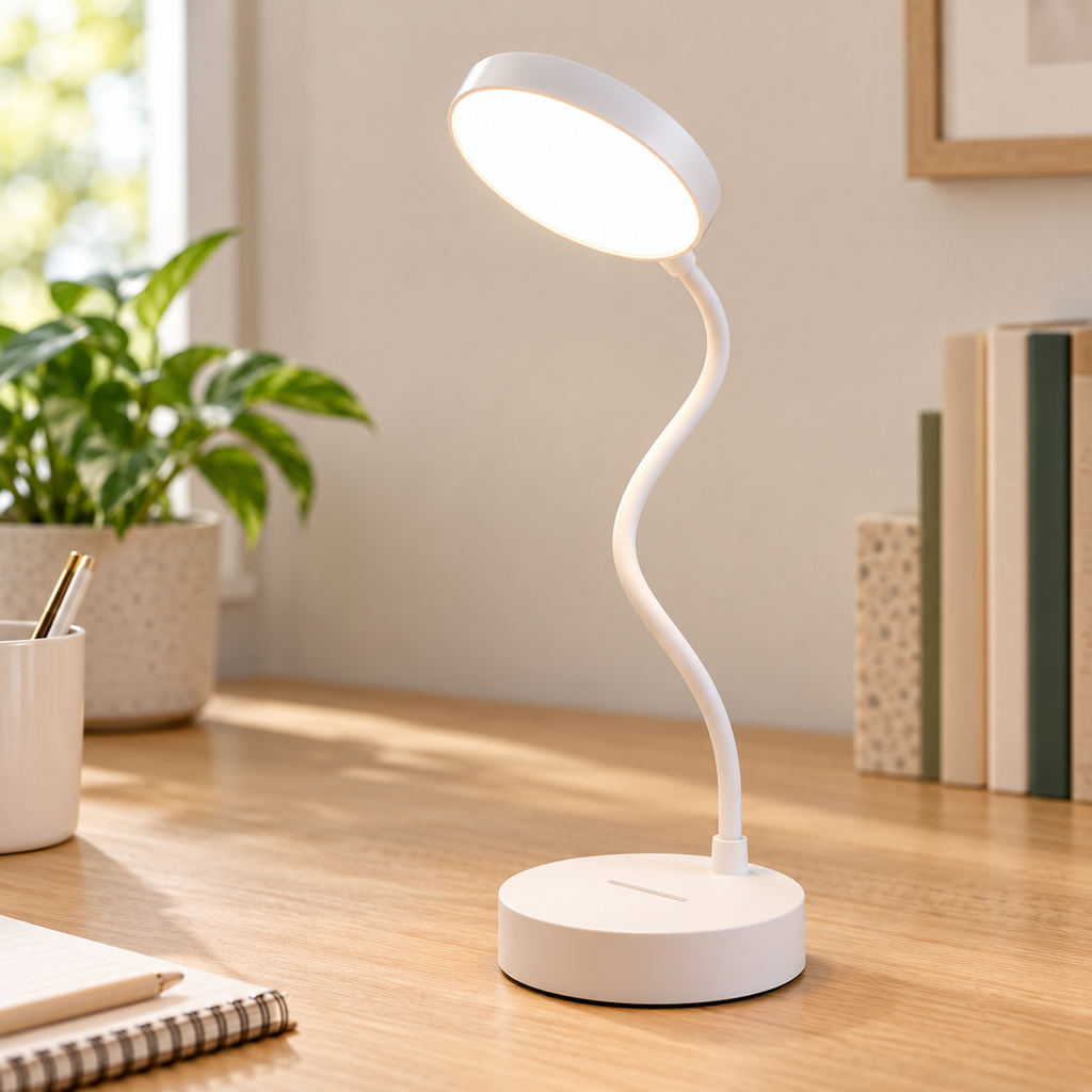 Lámpara de Escritorio LED Flexible en ambiente de hogar — Vendalia