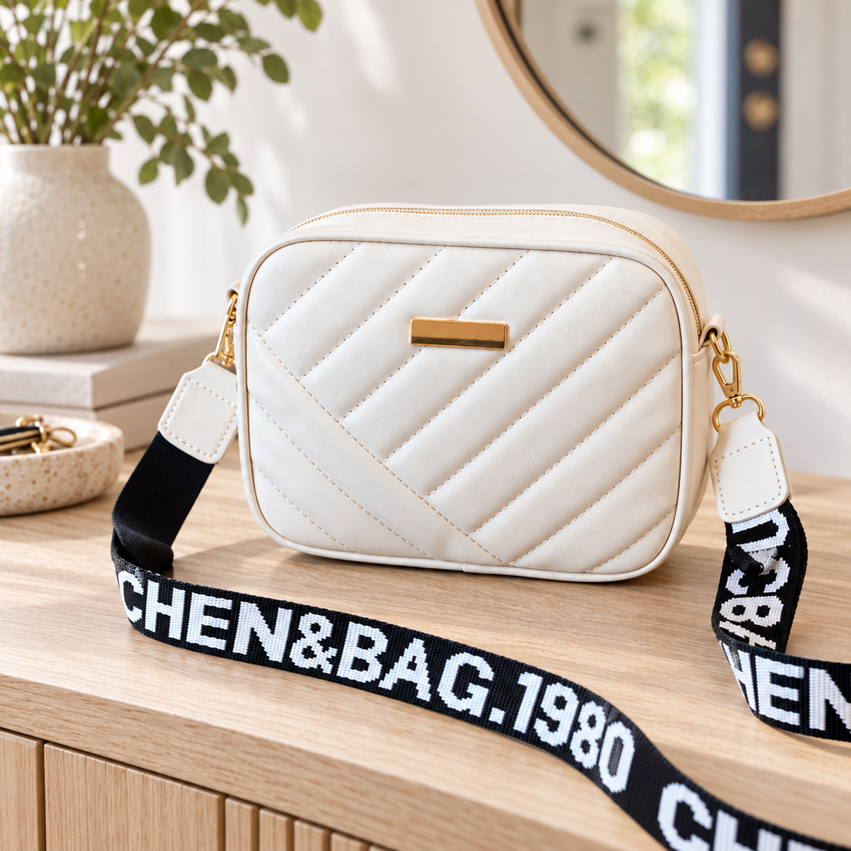Bolso Bandolera Acolchado en ambiente Vendalia