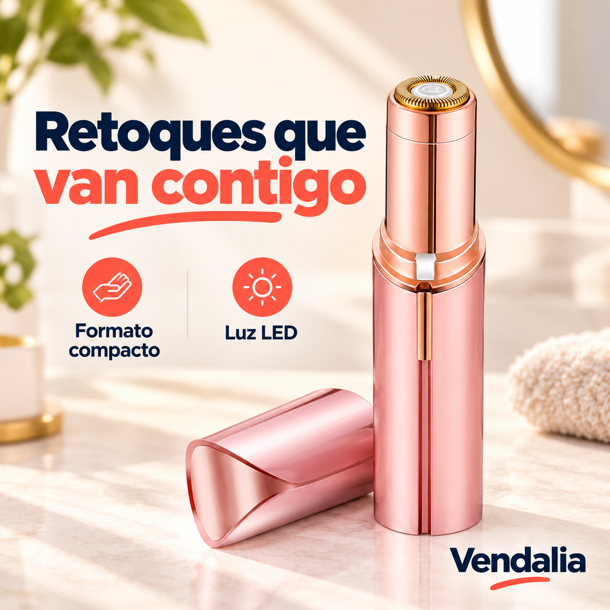 Depilador facial portátil — Vendalia.